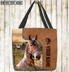 Unijames Morgan Horse Farm Lovers Custom Name 3D Tote Bag