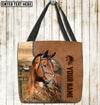 Unijames Warmblood Horse Farm Lovers Custom Name 3D Tote Bag