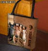 Unijames Horse Farm Lovers Custom Name 3D Tote Bag