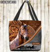 Unijames Morgan Horse Never Walk Alone Custom Name 3D Tote Bag