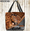 Unijames Warmblood Horse Never Walk Alone Custom Name 3D Tote Bag