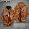Uni Custom Name Horse Lovers 3D Hoodie