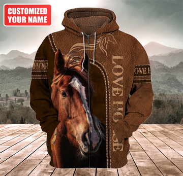 Uni Custom Name Horse Lovers 3D Hoodie