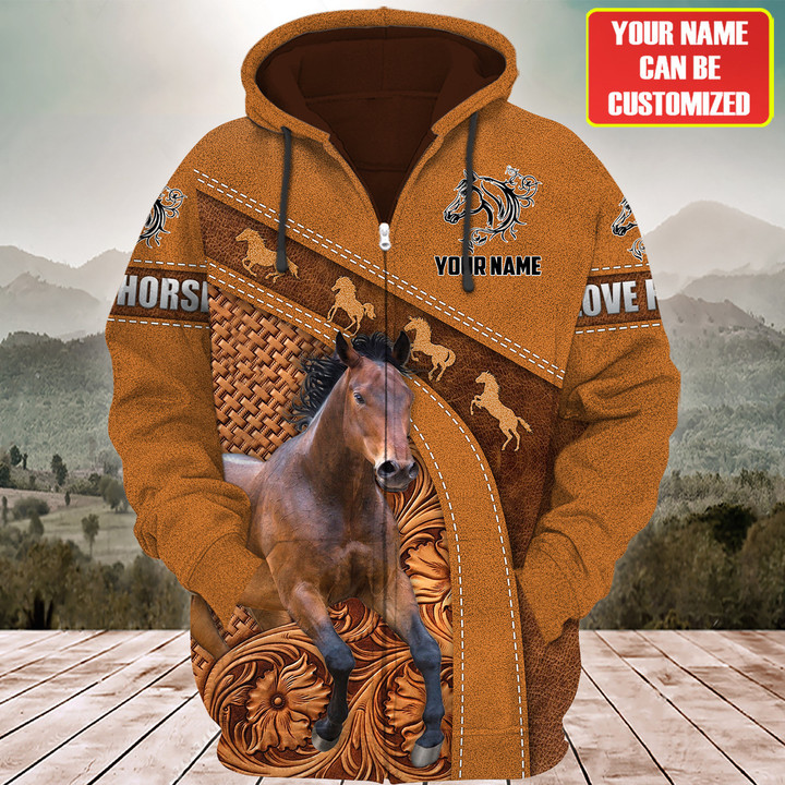 Uni Custom Name Horse Lovers 3D Hoodie