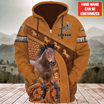 Uni Custom Name Horse Lovers 3D Hoodie