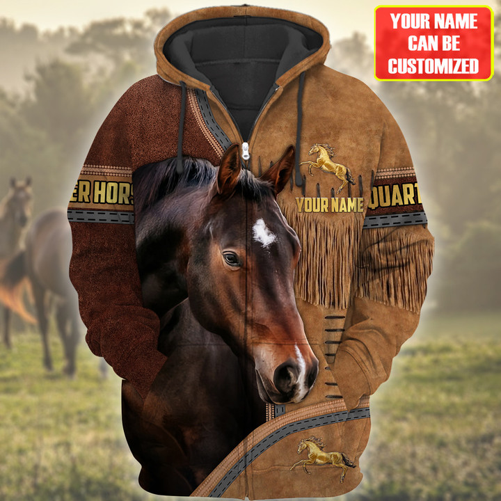Uni Custom Name Horse Lovers 3D Hoodie
