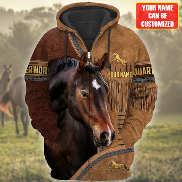 Uni Custom Name Horse Lovers 3D Hoodie