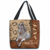 Unijames Horse Lovers Custom Name 3D Tote Bag