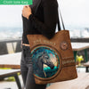 Unijames Country Girls Horse Stained Glass Custom Name 3D Tote Bag