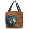Unijames Country Girls Horse Stained Glass Custom Name 3D Tote Bag