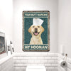 uni Golden Labrador Retriever All Printed 3D Metal Sign