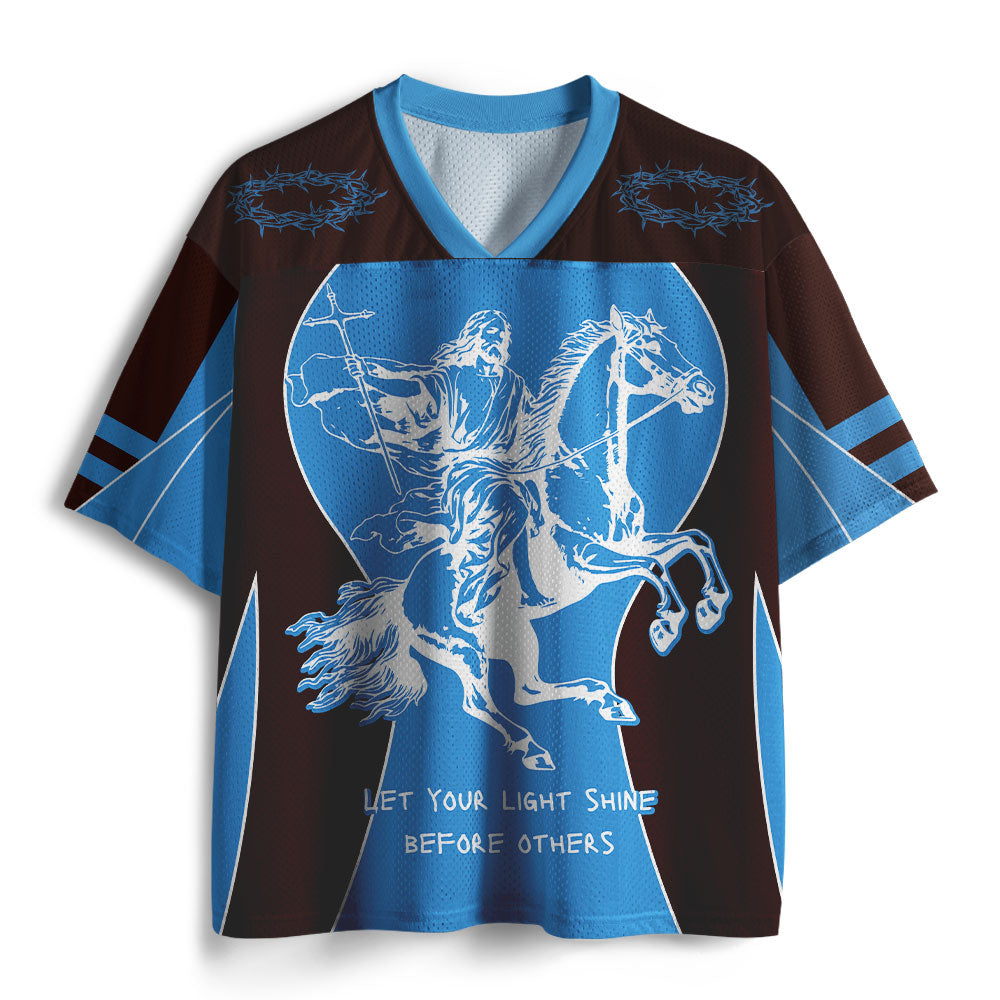 UniJames Let Your Light Shining Before Others Christian Mesh Jersey