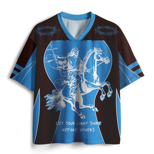 UniJames Let Your Light Shining Before Others Christian Mesh Jersey