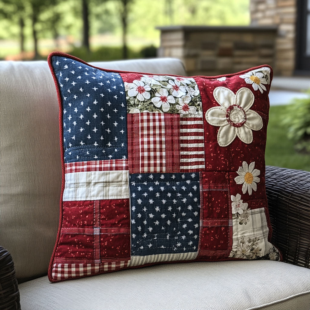 Liberty in Every Stitch Quilted Pillow Case NCU0PT7232