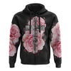 Light Pink Cross Roses Smoke All Over Print 3D Hoodie, Christian Hoodie