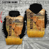 Uni Personalized Name Limousin Cattle On The Farm 3D Shirt