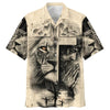 UniJames Lion And Jesus Hawaiian Shirt - Best Hawaiian Shirts - Christian Hawaiian Shirt