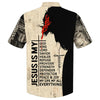 UniJames Lion And Jesus Hawaiian Shirt - Best Hawaiian Shirts - Christian Hawaiian Shirt