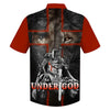 UniJames Lion And Warrior One Nation Under God Hawaiian Shirt - Best Hawaiian Shirts - Christian Hawaiian Shirt