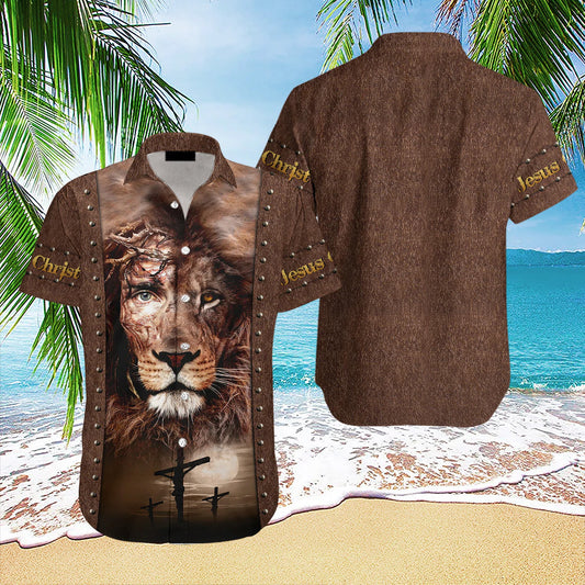 UniJames Lion Jesus Hawaiian Shirts For Men And Women