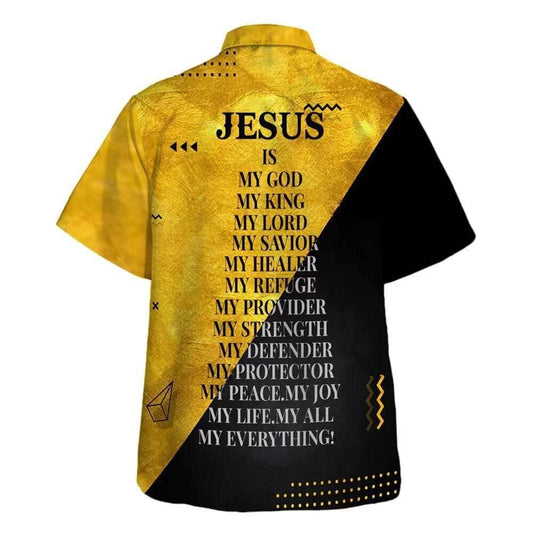 Unique Lion Jesus Is My God Hawaiian Shirt