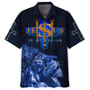 UniJames Lion Jesus One Nation Under God Hawaiian Shirt - Best Hawaiian Shirts - Christian Hawaiian Shirt