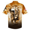 UniJames Lion Pray With Jesus On The Cross Hawaiian Shirt - Best Hawaiian Shirts - Christian Hawaiian Shirt