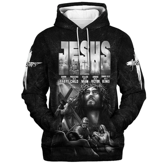 Lord Jesus Christ 3D Hoodies Jesus Hoodie Men & Women, God 3D Printed Hoodie, Christian Apparel Hoodies