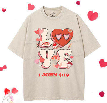 Love Forever And Always Christian Washed TShirt  