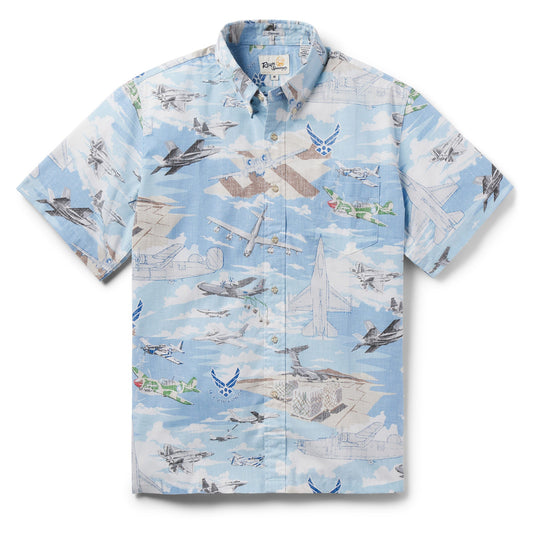 UniJames AIR FORCE FLYIN' Short Sleeve Button Down For Men