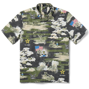 UniJames ARMY: BE ALL YOU CAN BE Short Sleeve Button Shirt For Men
