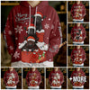 Uni Personalized Cute Christmas Cow Hoodie (8 Cattle Breeds)