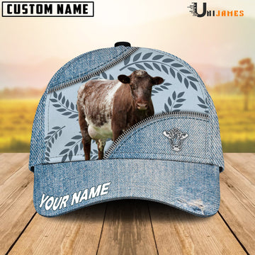 Uni Shorthorn Countryside Jean Pattern Customized Name Cap