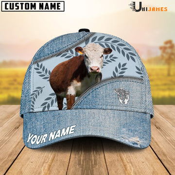 Uni Hereford Countryside Jean Pattern Customized Name Cap