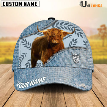 Uni Highland Countryside Jean Pattern Customized Name Cap