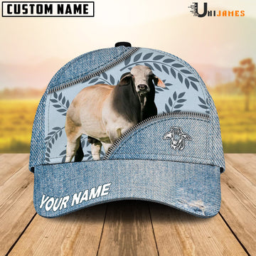 Uni Brahman Countryside Jean Pattern Customized Name Cap