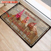 Uni Chicken Welcome Custom Name Doormat