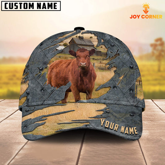 Uni Red Angus Customized Name Cap