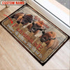 Uni Bison Welcome Custom Name Doormat