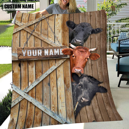 Uni Personalized Name Dexter Barn Blanket