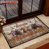 Uni Watusi Welcome Custom Name Doormat