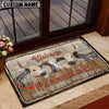 Uni Corriente Personalized - Welcome  Doormat