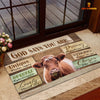 God Says You Are - Shorthorn Cattle Doormat