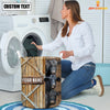 Uni Black Angus Barn Custom Name Laundry Basket