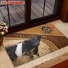 Uni Belted Galloway Personalized - Welcome  Doormat