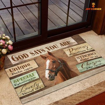 God Says You Are - Horse Cattle Doormat