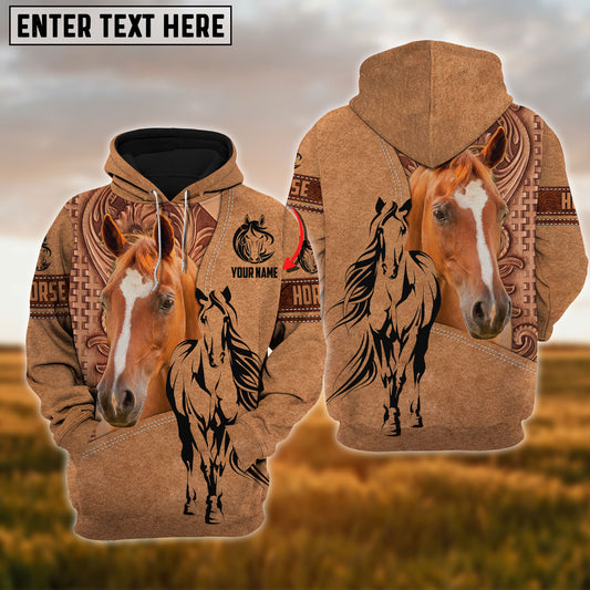 Uni Custom Name Horse Lovers 3D Hoodie