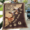 Uni Personalized Ayrshires Live Like Someone Left The Gate Open Blanket