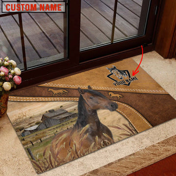 Uni Horse Personalized - Welcome  Doormat