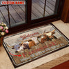 Uni Texas Longhorn Custom Name - Home To Where The Herd Is FarmHouse Doormat